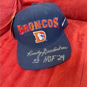 Vintage Broncos Cap with Randy Gradishar Signature